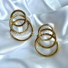 Boucles d’oreilles Elvia - multi-cercles dorés en acier inoxydable | ALIVE STORE
