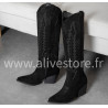 Santiags TESS à talons – Beige ou noir du 36 au 41 | ALIVE STORE