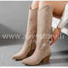 Santiags TESS à talons – Beige ou noir du 36 au 41 | ALIVE STORE