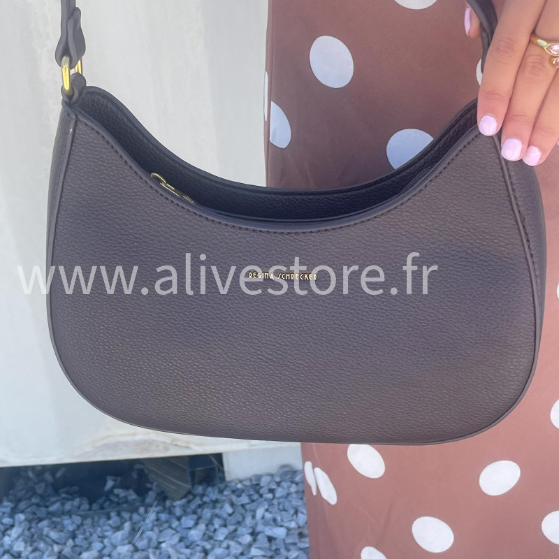 Sac épaule Regina en simili cuir – Marron ou bordeaux | ALIVE STORE