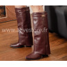 Bottes hautes Maya en bordeaux ou noir – ALIVE STORE
