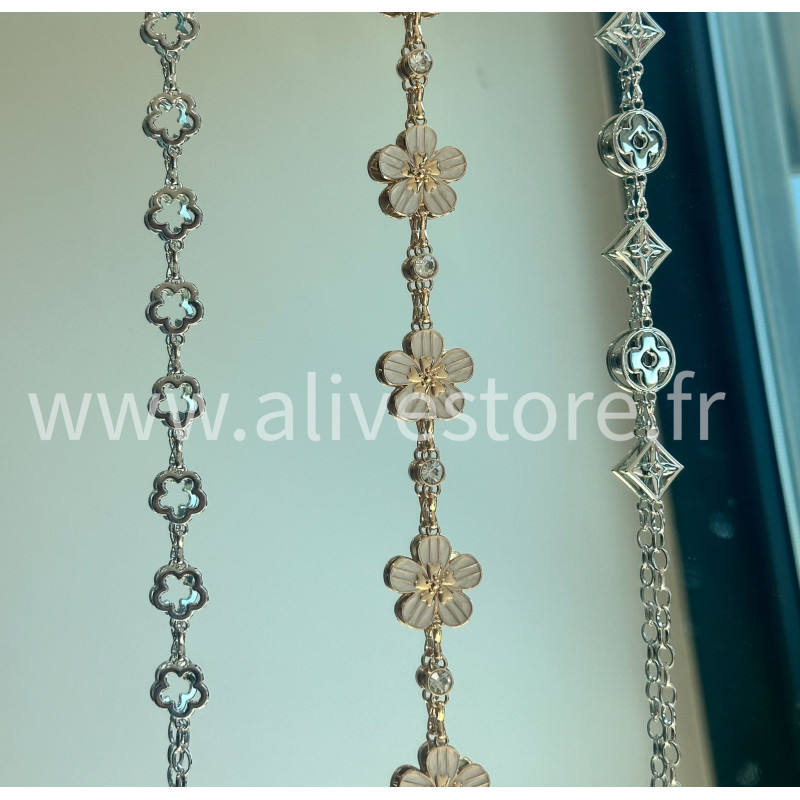 Chaîne longue Mila – doré, argenté ou gris – ALIVE STORE