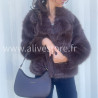 Veste fourrure synthétique Mila femme – marron ou noir – ALIVE STORE