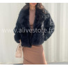 Veste fourrure synthétique Mila femme – marron ou noir – ALIVE STORE