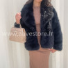 Veste fourrure synthétique Mila femme – marron ou noir – ALIVE STORE