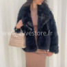 Veste fourrure synthétique Mila femme – marron ou noir – ALIVE STORE