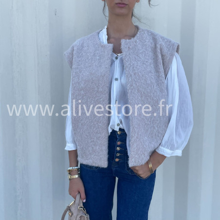 Gilet sans manches Alina femme – Made in Italie – ALIVE STORE