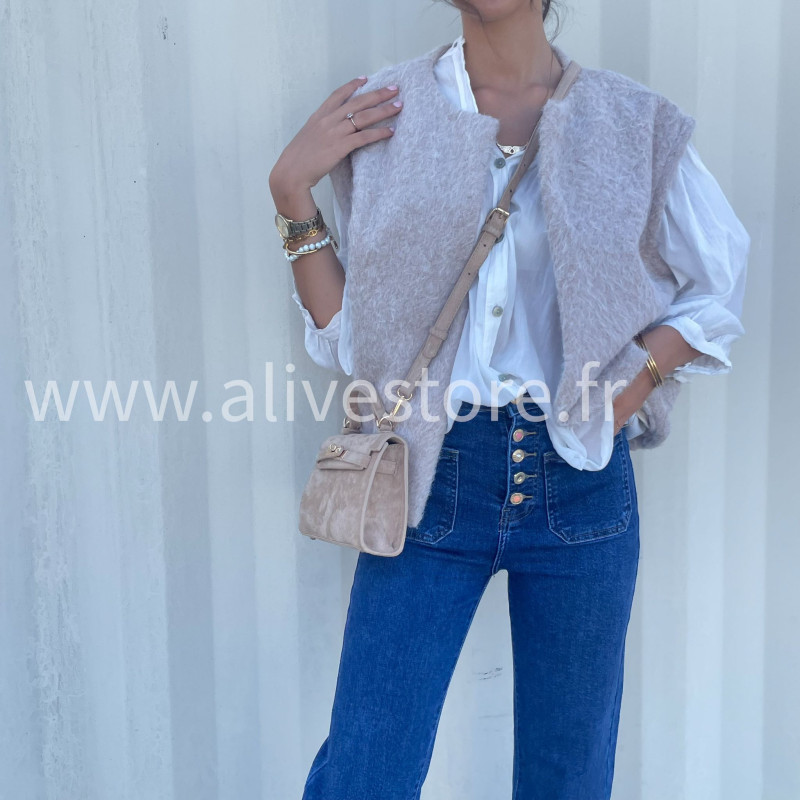 Gilet sans manches Alina femme – Made in Italie – ALIVE STORE
