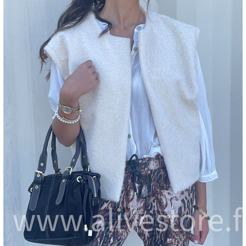 Gilet sans manches Alina femme – Made in Italie – ALIVE STORE