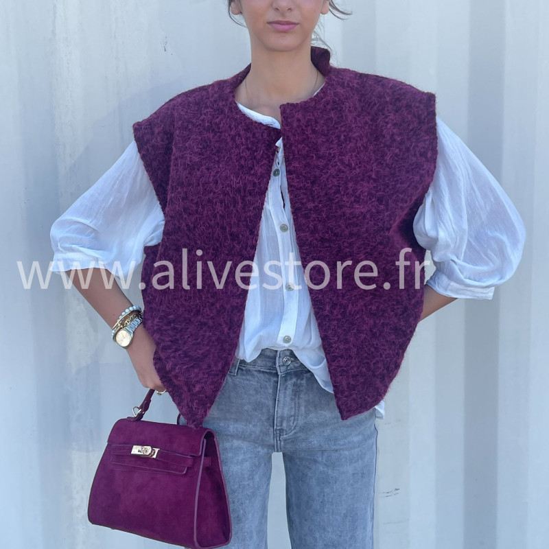 Gilet sans manches Alina femme – Made in Italie – ALIVE STORE