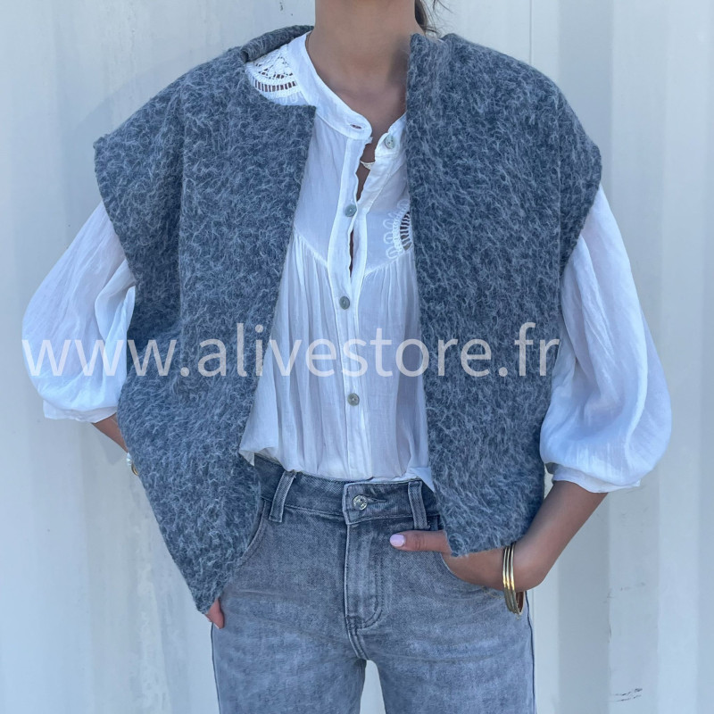 Gilet sans manches Alina femme – Made in Italie – ALIVE STORE