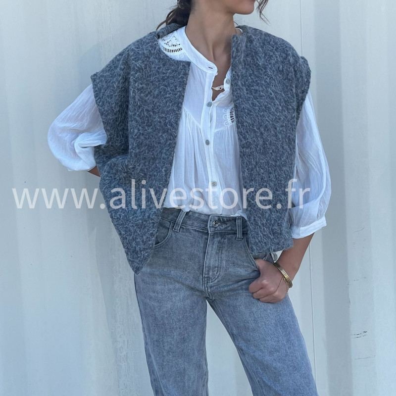 Gilet sans manches Alina femme – Made in Italie – ALIVE STORE
