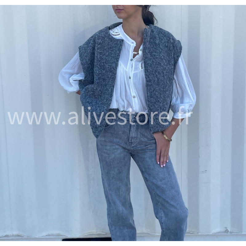 Gilet sans manches Alina femme – Made in Italie – ALIVE STORE