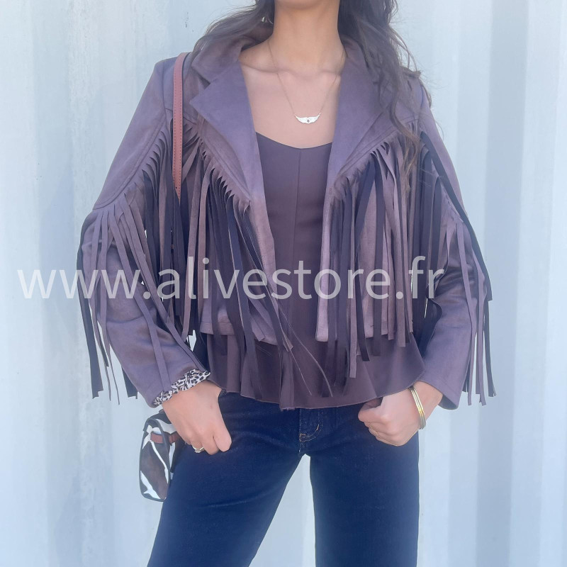 Veste Sierra à franges – tendance virale 2025 – ALIVE STORE