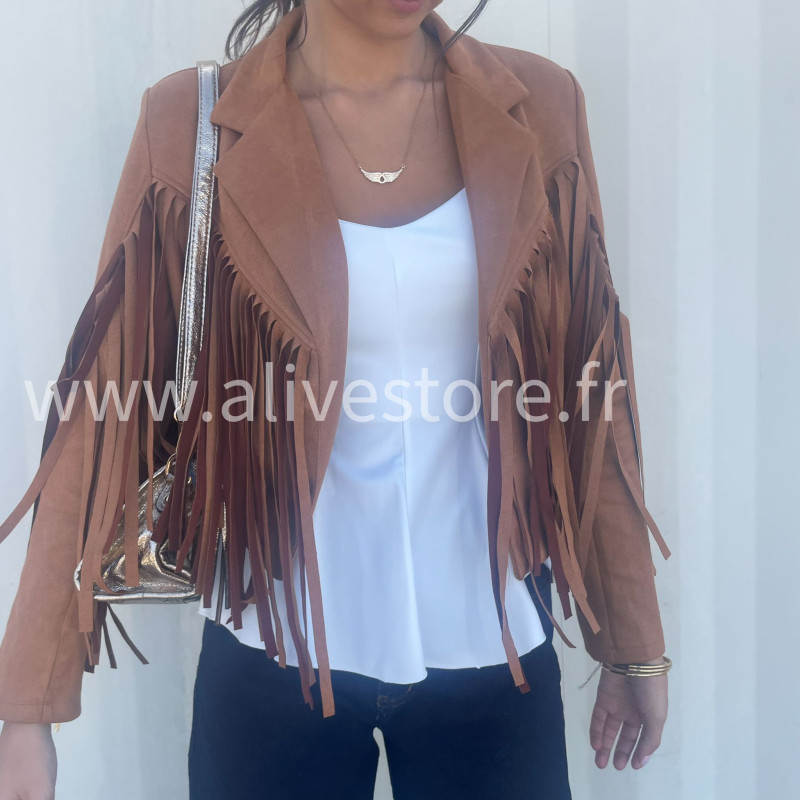 Veste Sierra à franges – tendance virale 2025 – ALIVE STORE