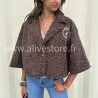 Veste courte Giulia – beige ou marron – ALIVE STORE