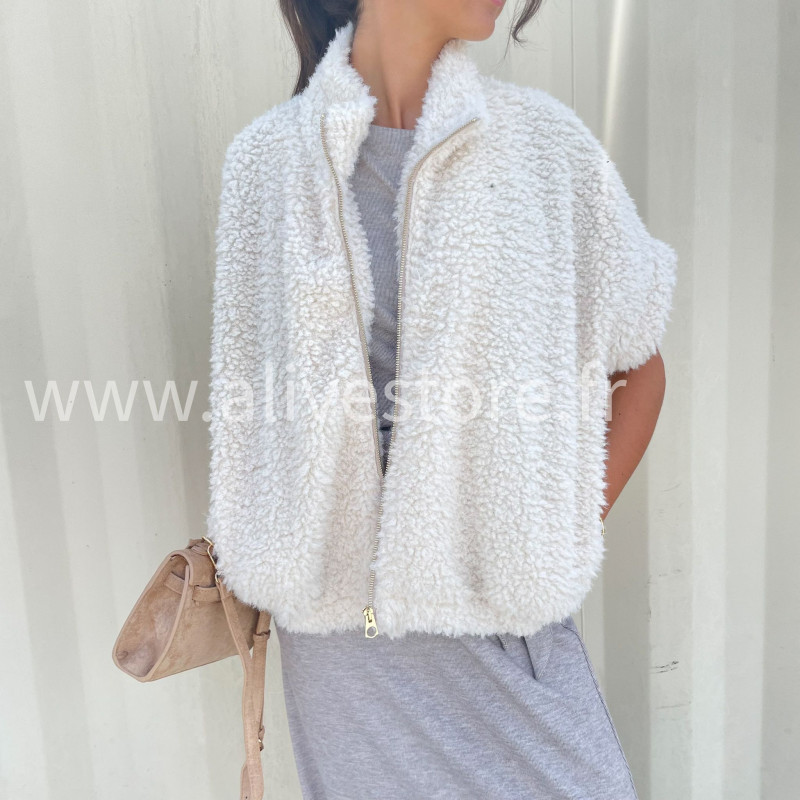 Veste Mila doudou beige ou noir – ALIVE STORE