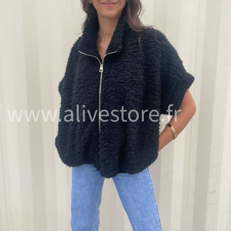 Veste Mila doudou beige ou noir – ALIVE STORE