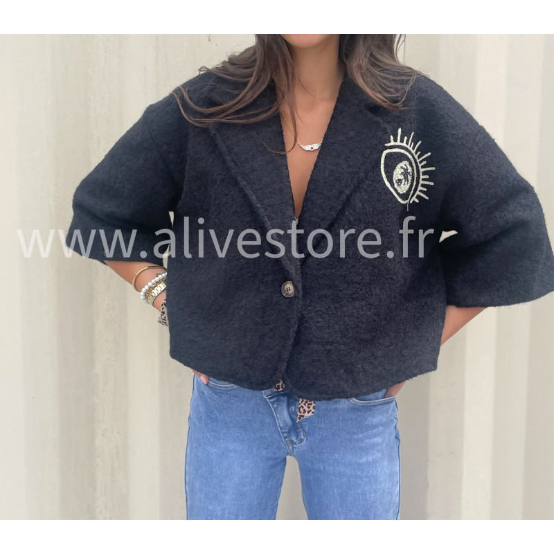 Veste courte Giulia – beige ou marron – ALIVE STORE