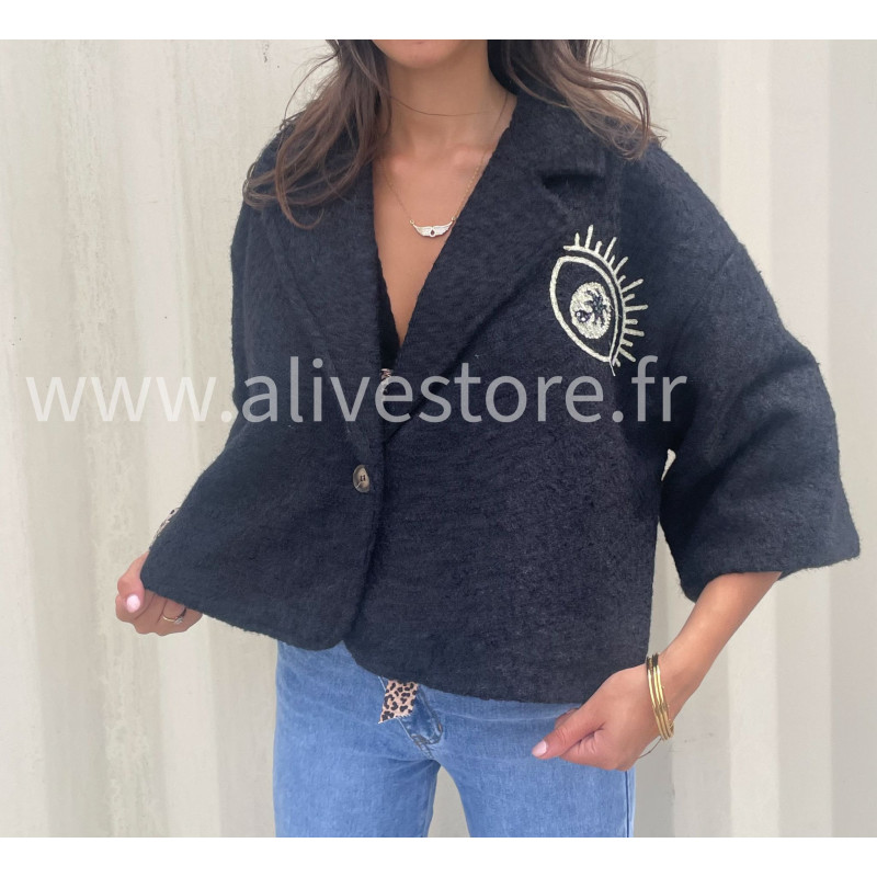 Veste courte Giulia – beige ou marron – ALIVE STORE