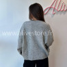 Pull Sofia manches longues avec inscription – blanc, gris ou noir | ALIVE STORE