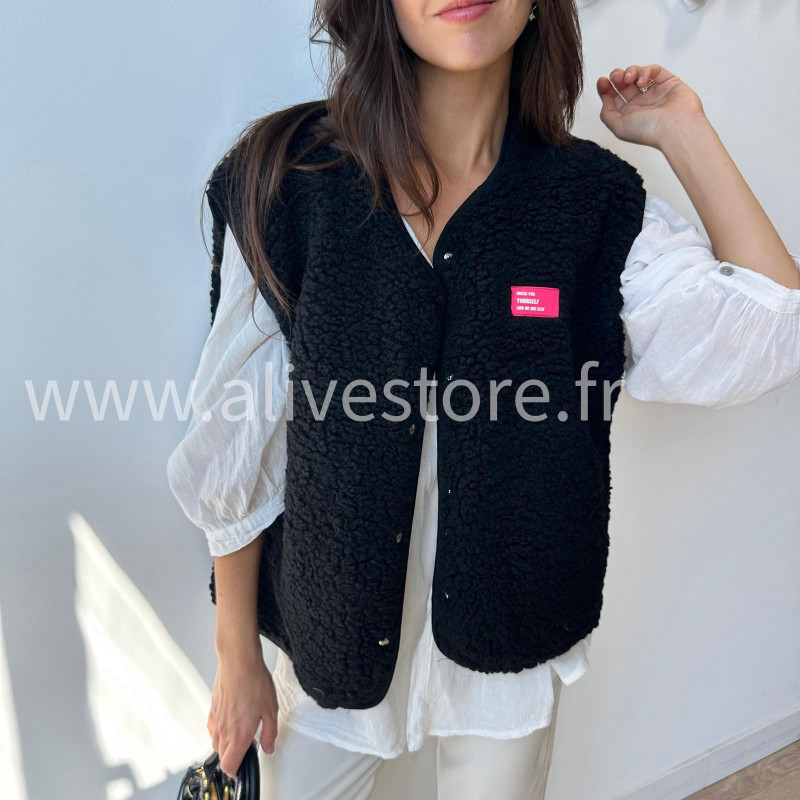 Veste Léonie moltonnée sans manches – ALIVE STORE