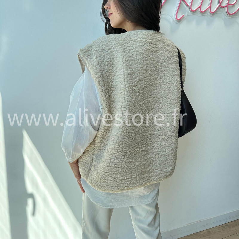 Veste Léonie moltonnée sans manches – ALIVE STORE