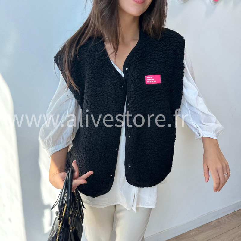 Veste Léonie moltonnée sans manches – ALIVE STORE