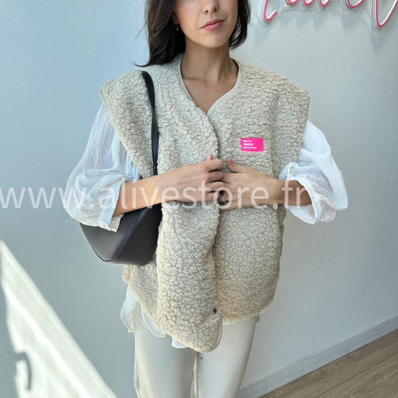Veste Léonie moltonnée sans manches – ALIVE STORE
