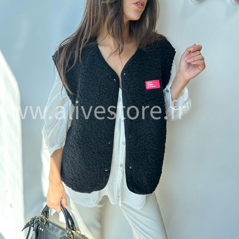 Veste Léonie moltonnée sans manches – ALIVE STORE