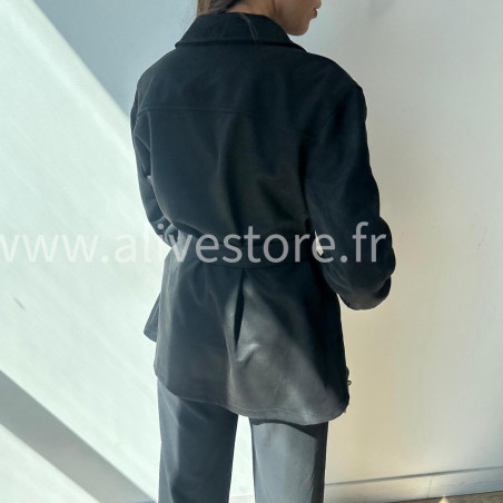 Manteau Léana ceinturé – Made in Italie – ALIVE STORE