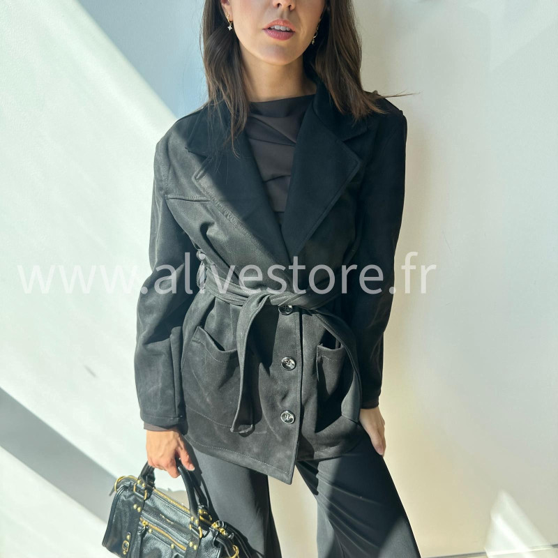 Manteau Léana ceinturé – Made in Italie – ALIVE STORE