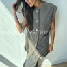 Gilet long sans manches Camilla – Boutons bijou made in Italie | ALIVE STORE