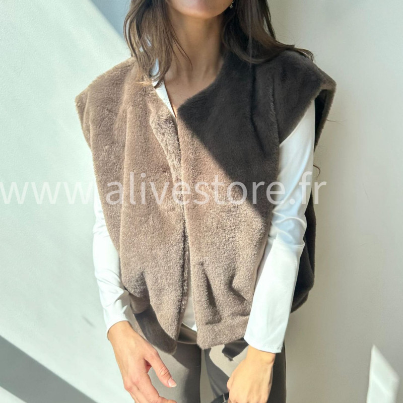 Gilet Alessia sans manches femme – Alive Store