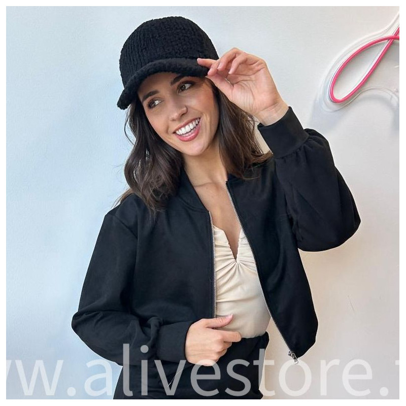 Casquette hiver effet moumoute Léa – beige, marron ou noir – Alive Store