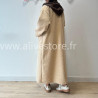 MANTEAU ANITA AVEC CAPUCHE MARRON – ALIVE STORE