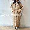 MANTEAU ANITA AVEC CAPUCHE MARRON – ALIVE STORE