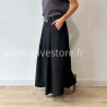 JUPE LONGUE MAYA AVEC CEINTURE NOIRE – ALIVE STORE