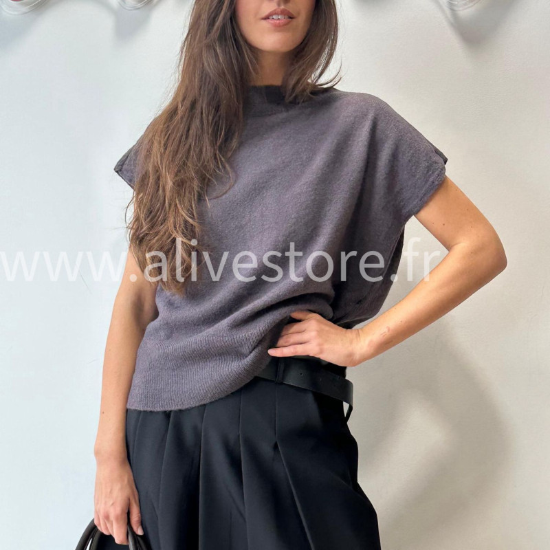 TOP DOUX ANNA EN GRIS ANTHRACITE – ALIVE STORE