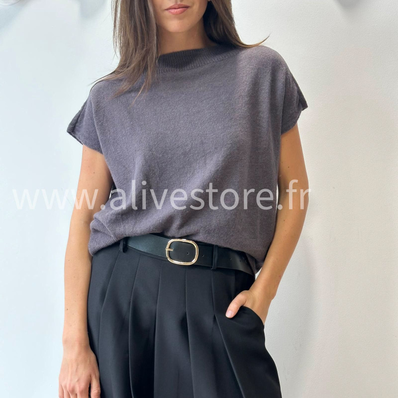 TOP DOUX ANNA EN GRIS ANTHRACITE – ALIVE STORE