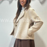 MANTEAU COURT LINA EN BEIGE – ALIVE STORE