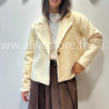 MANTEAU COURT LINA EN BEIGE – ALIVE STORE
