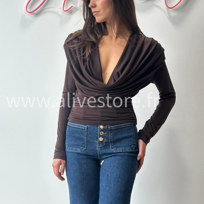 OP LOUNA BORDEAUX DÉCOLLETÉ PLONGEANT – ALIVE STORE