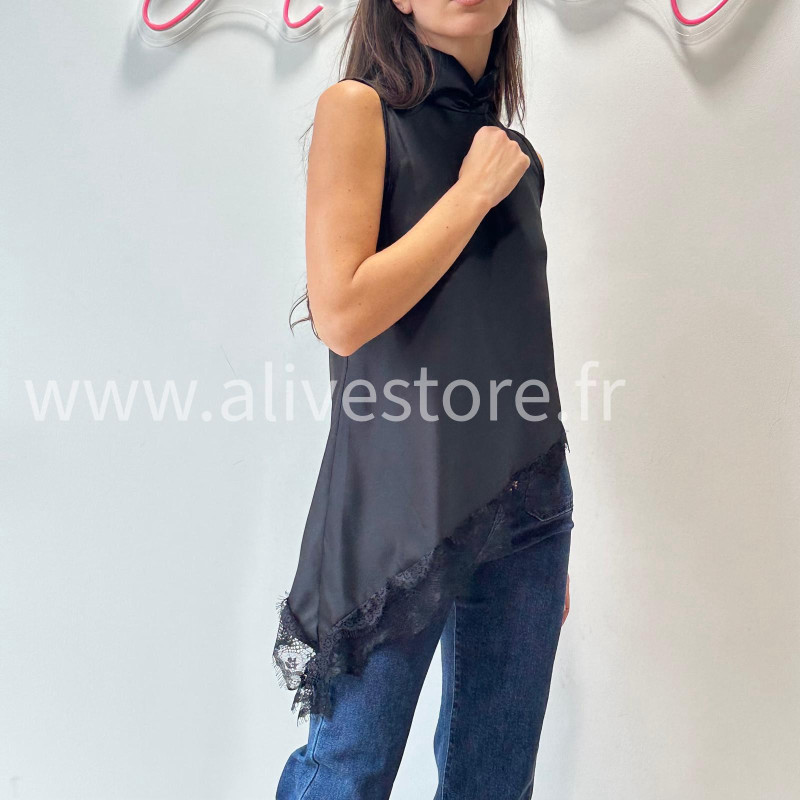TOP GIULIA BEIGE DENTELLE ASYMÉTRIQUE – ALIVE STORE