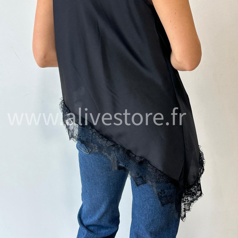 TOP GIULIA BEIGE DENTELLE ASYMÉTRIQUE – ALIVE STORE