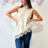 TOP GIULIA BEIGE DENTELLE ASYMÉTRIQUE – ALIVE STORE