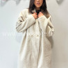 MANTEAU SARA BEIGE LAINE LONG – ALIVE STORE