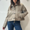 VESTE ROMY BEIGE COURTE CLASSIQUE – ALIVE STORE