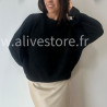 PULL LOREN BLANC MANCHES BOUFFANTES – ALIVE STORE