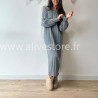 ROBE APRIL MAILLE CÔTELÉE TAUPE – ALIVE STORE